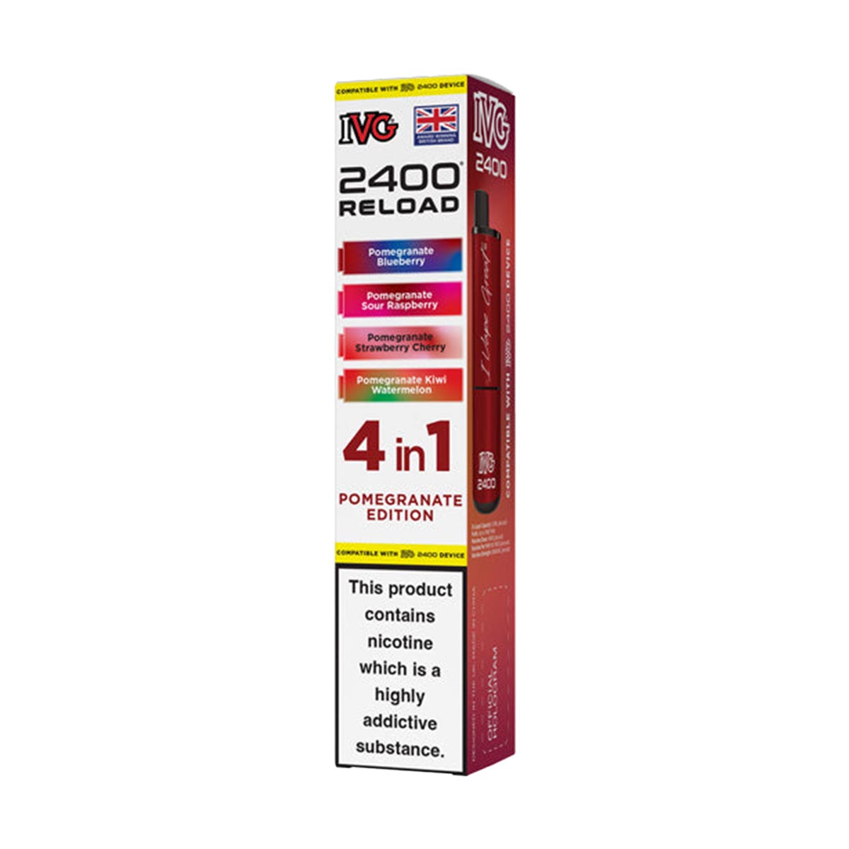 IVG 2400 Reload Pods 4 in 1 Pack