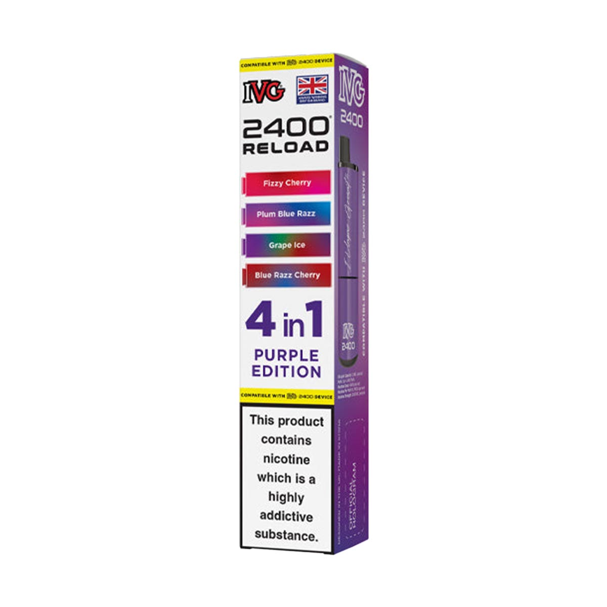IVG 2400 Reload Pods 4 in 1 Pack