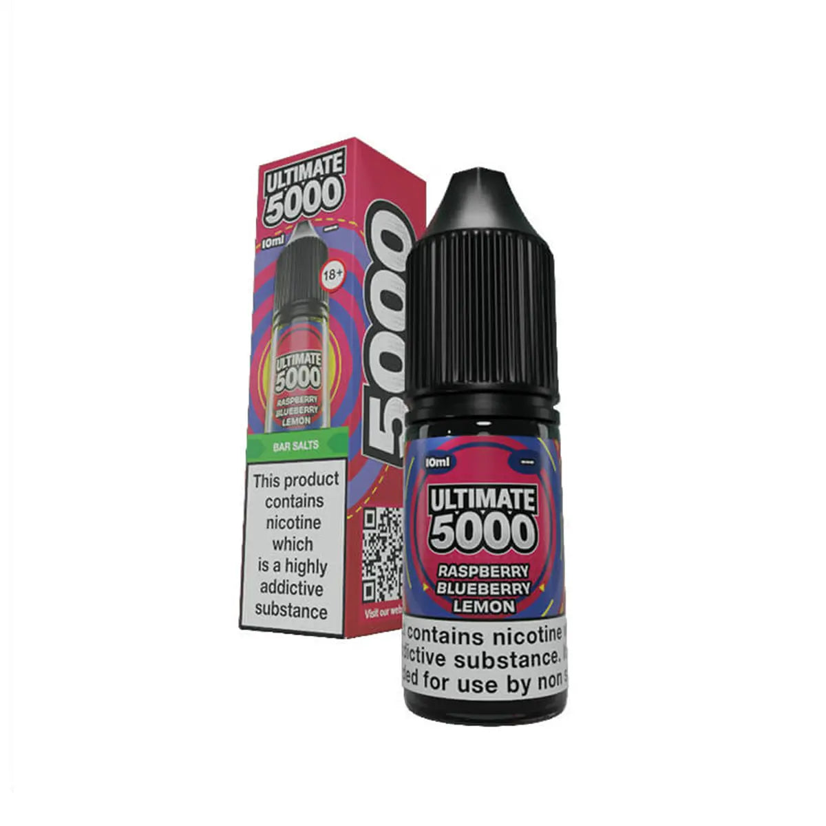 Raspberry Blueberry Lemon Ultimate 5000 Bar Salts Nic Salt E-Liquid