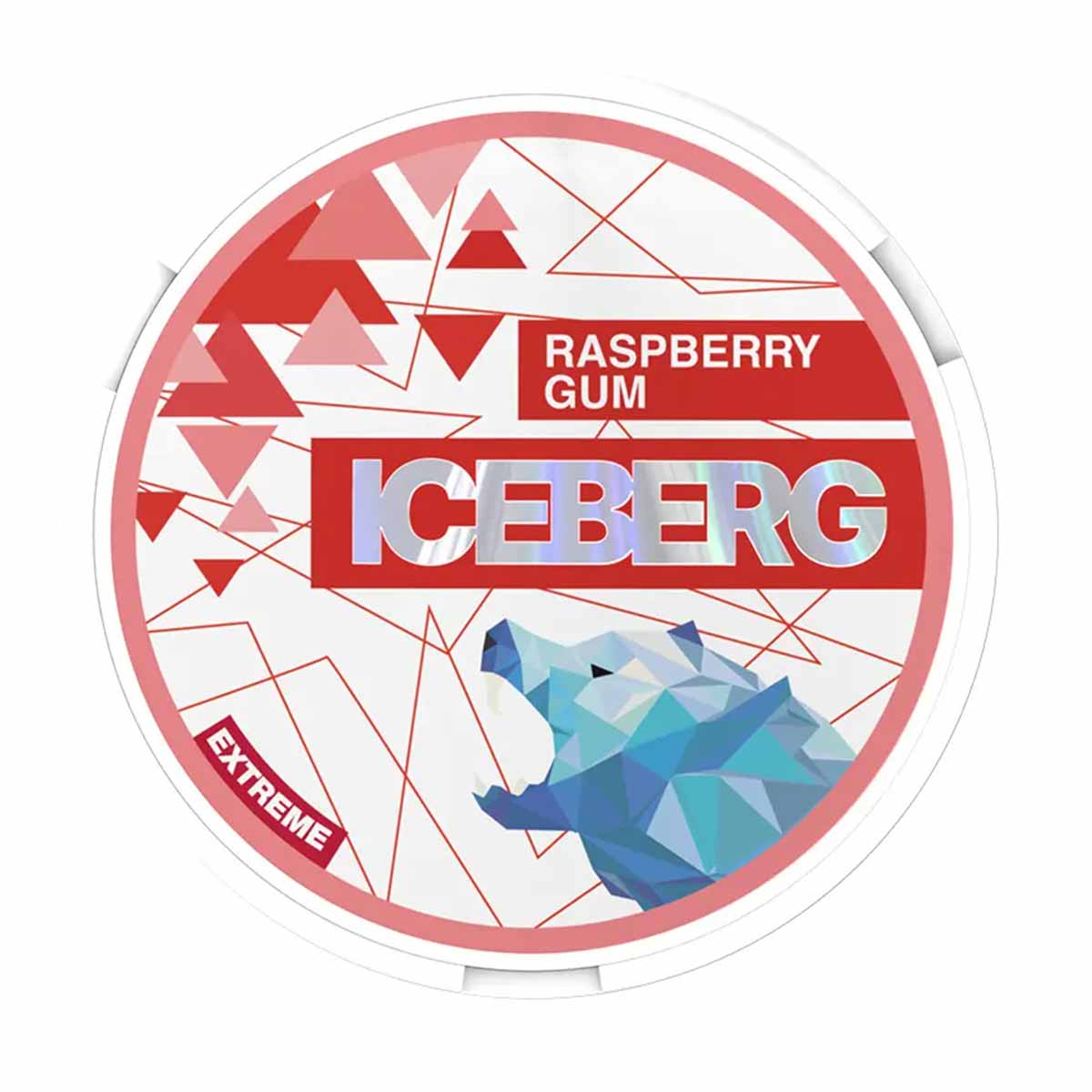 Raspberry Gum Nicotine Pouches by Iceberg