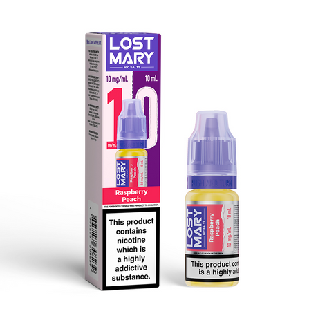 Raspberry Peach Lost Mary Nicotine Salts