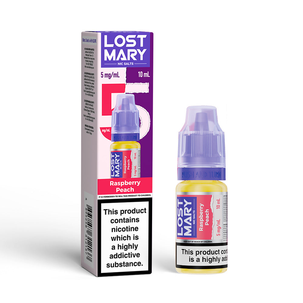 Raspberry Peach Lost Mary Nicotine Salts