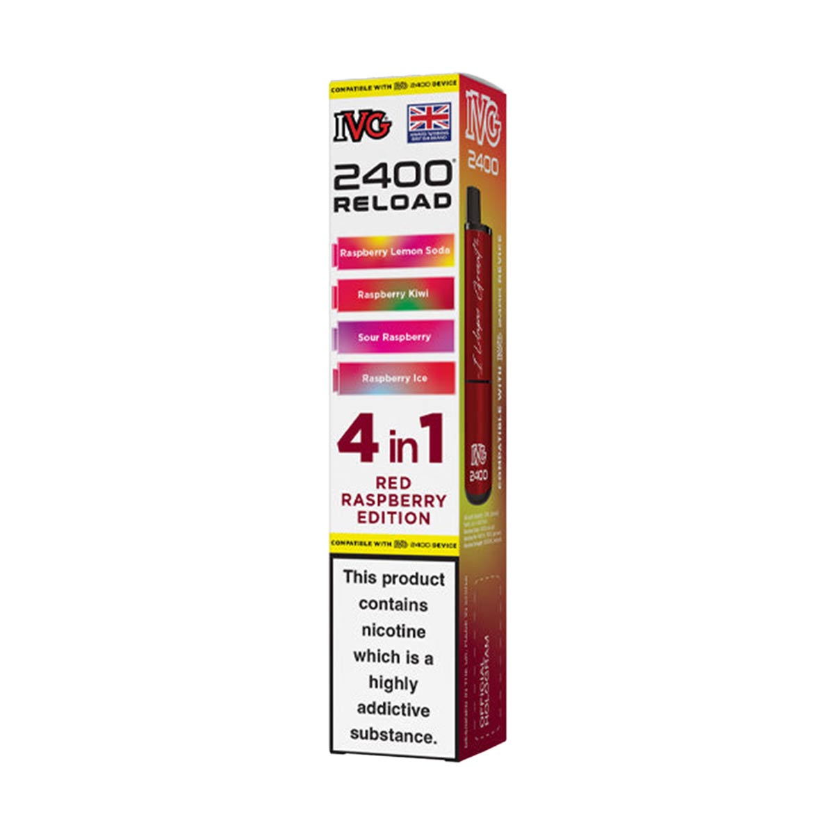 IVG 2400 Reload Pods 4 in 1 Pack