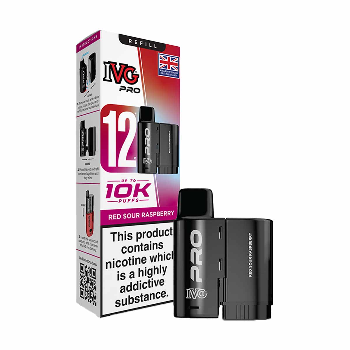IVG Pro 12 Prefilled Pods + Refill Containers