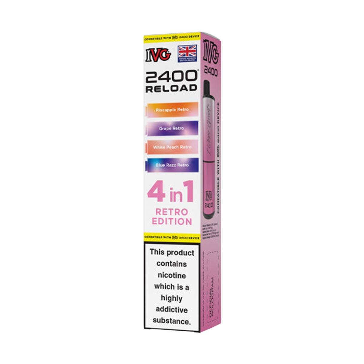 IVG 2400 Reload Pods 4 in 1 Pack