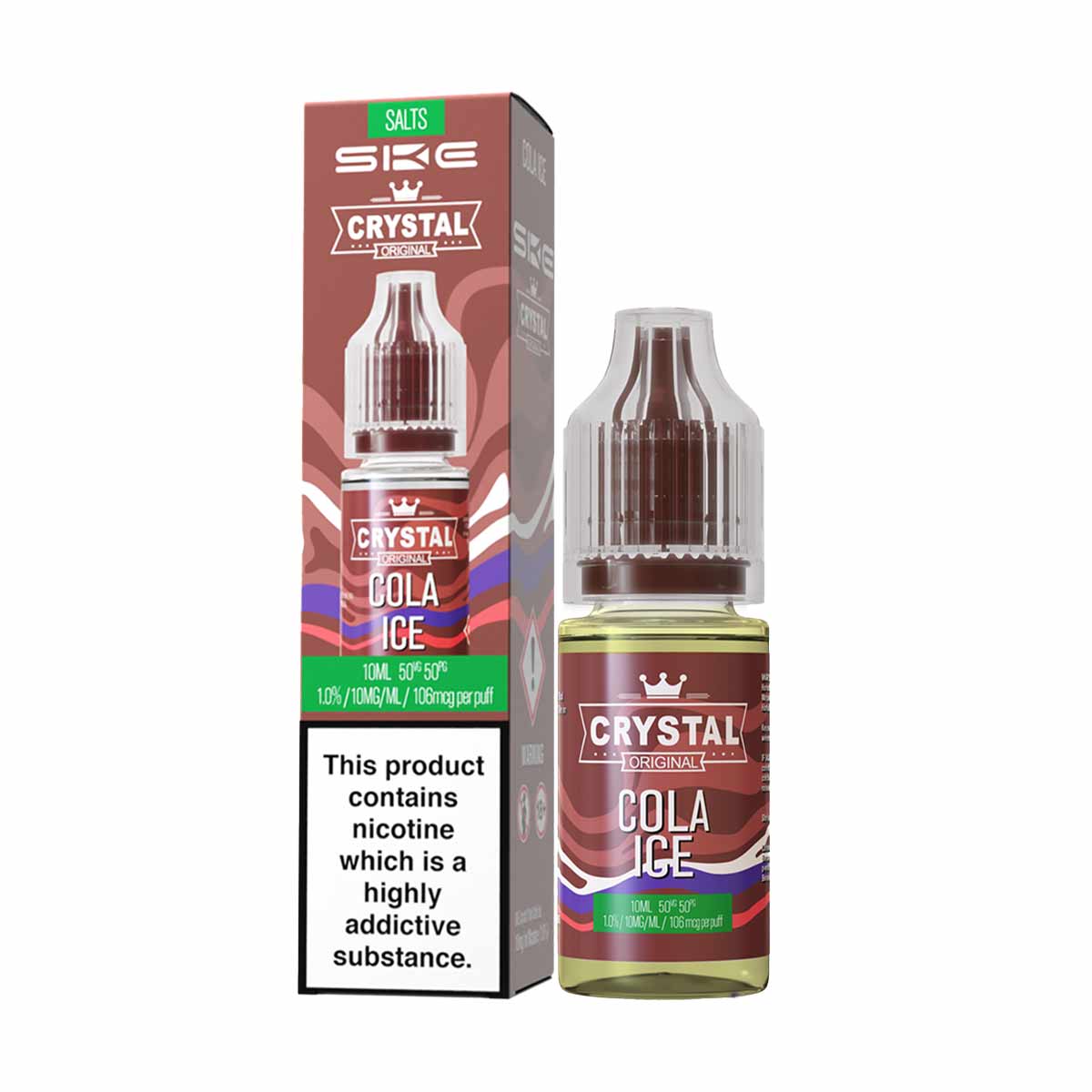 Cola Ice ske crystal nic salts 10ml