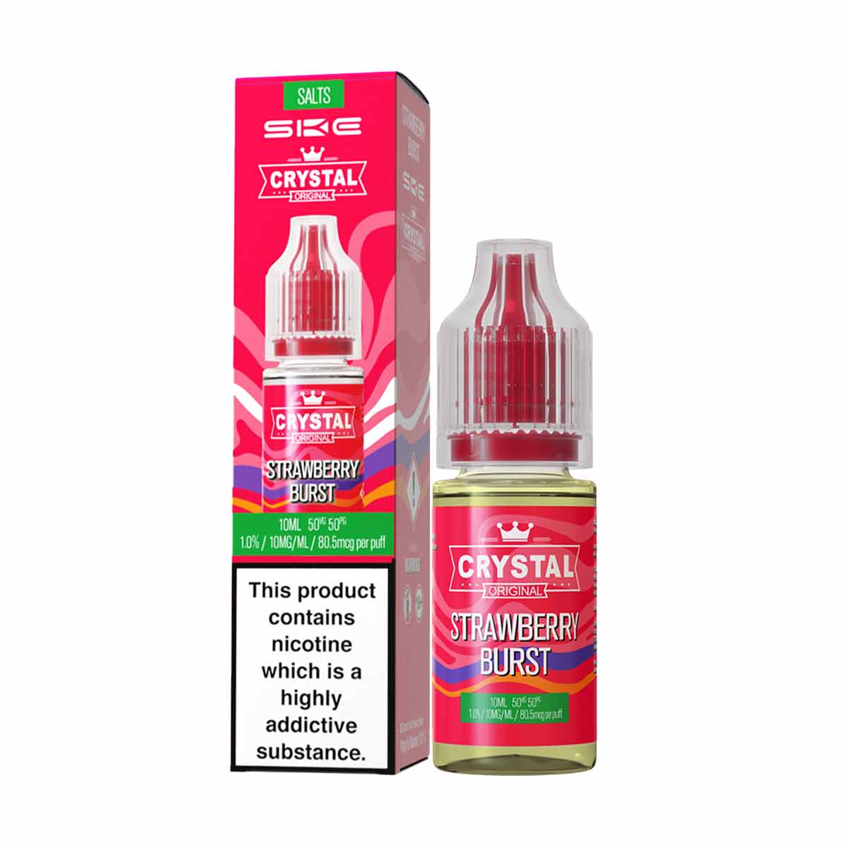 Strawberry Burst Nic Salt E-Liquid by SKE Crystal | Grey Haze UK Strawberry Burst Nic Salt E-Liquid by SKE Crystal | Grey Haze UK
