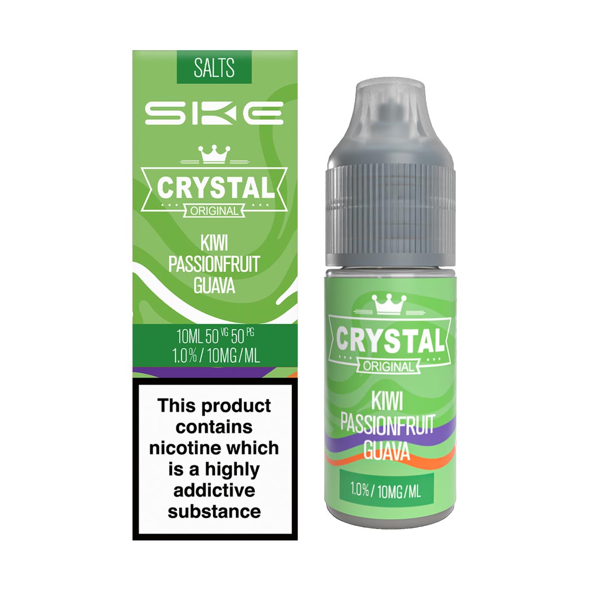 Kiwi Passionfruit Guava Nic Salt E-Liquid by Crystal Bar | Grey Haze UK Kiwi Passionfruit Guava Nic Salt E-Liquid by Crystal Bar | Grey Haze UK