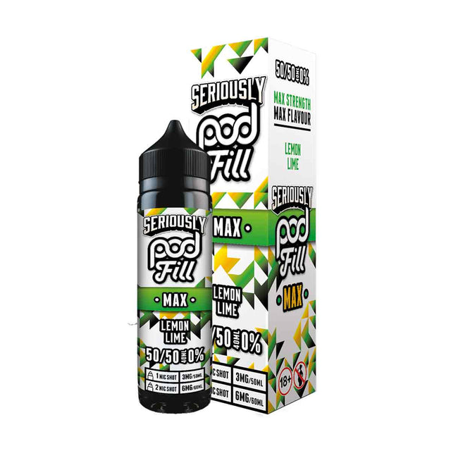 Lemon Lime 50/50 Seriously Pod Fill Max shortfill e liquid