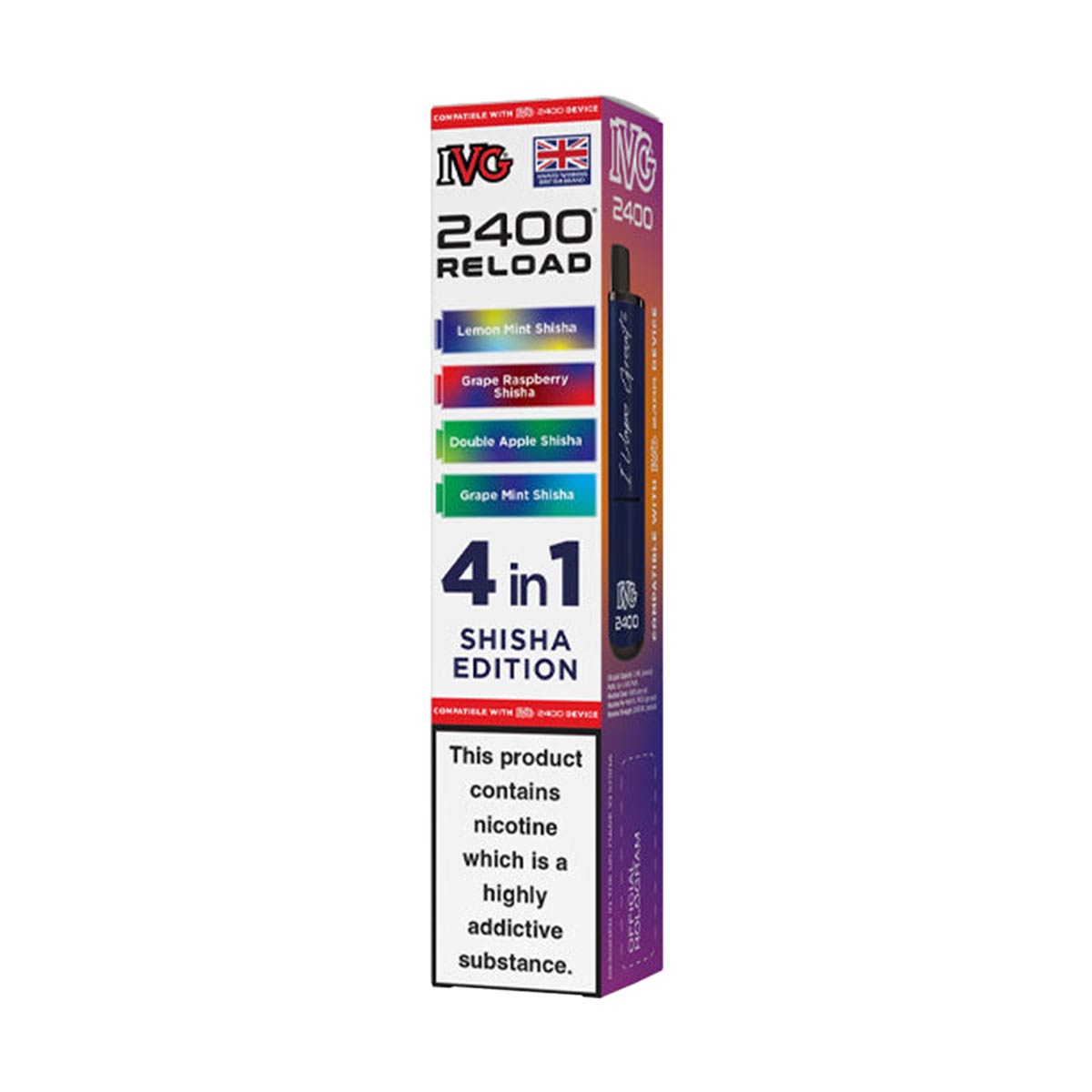 IVG 2400 Reload Pods 4 in 1 Pack