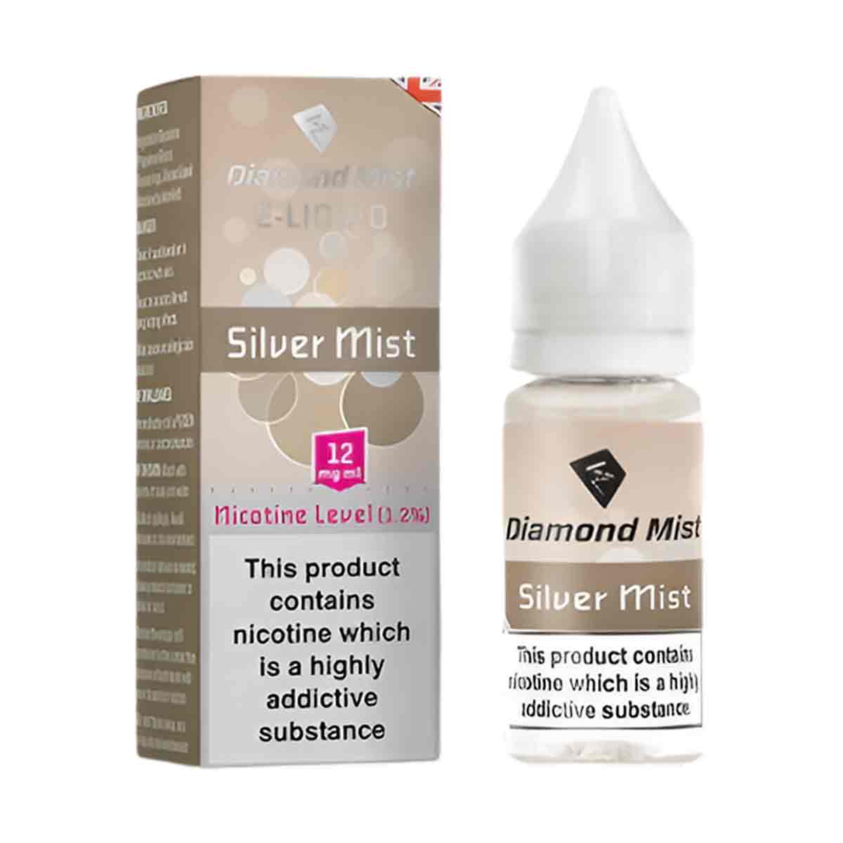 Silver Mist Tobacco Diamond Mist 50/50 Nic Salt E-Liquid