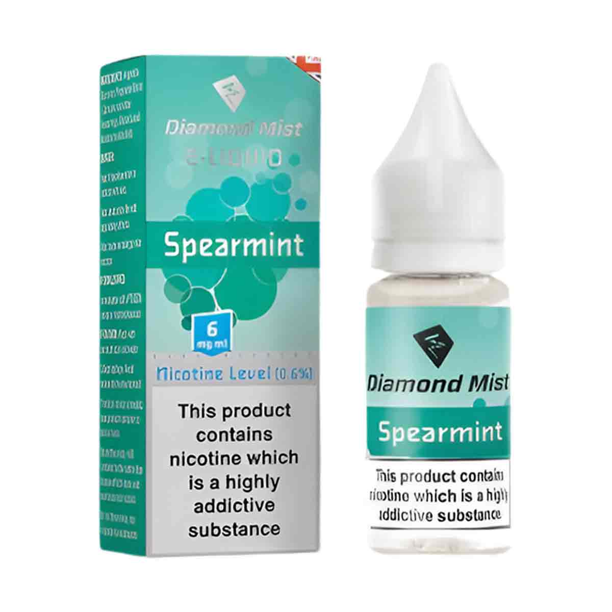 Spearmint Diamond Mist 50/50 Nic Salt E-Liquid
