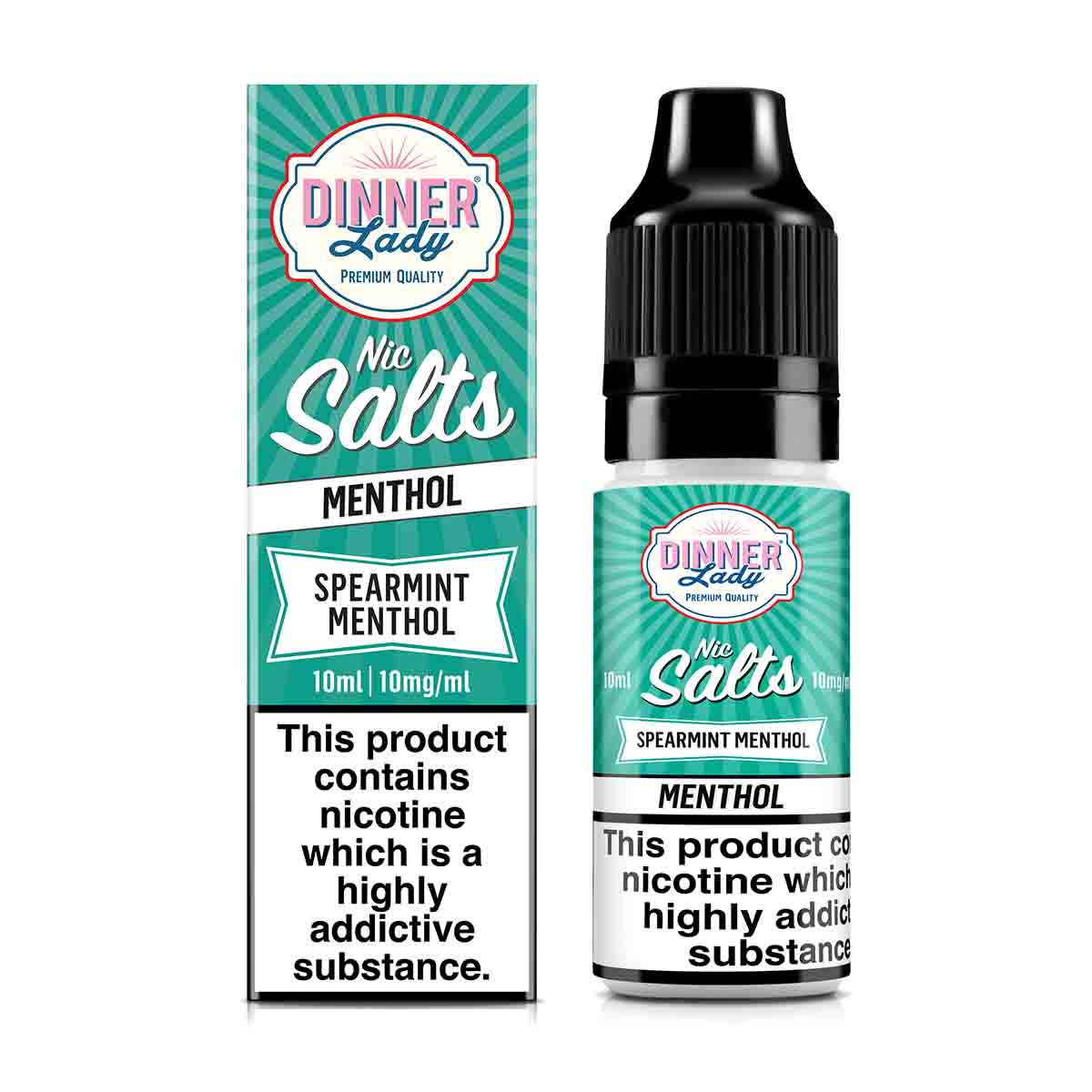 Spearmint Menthol dinner lady Menthol nic salts 10ml