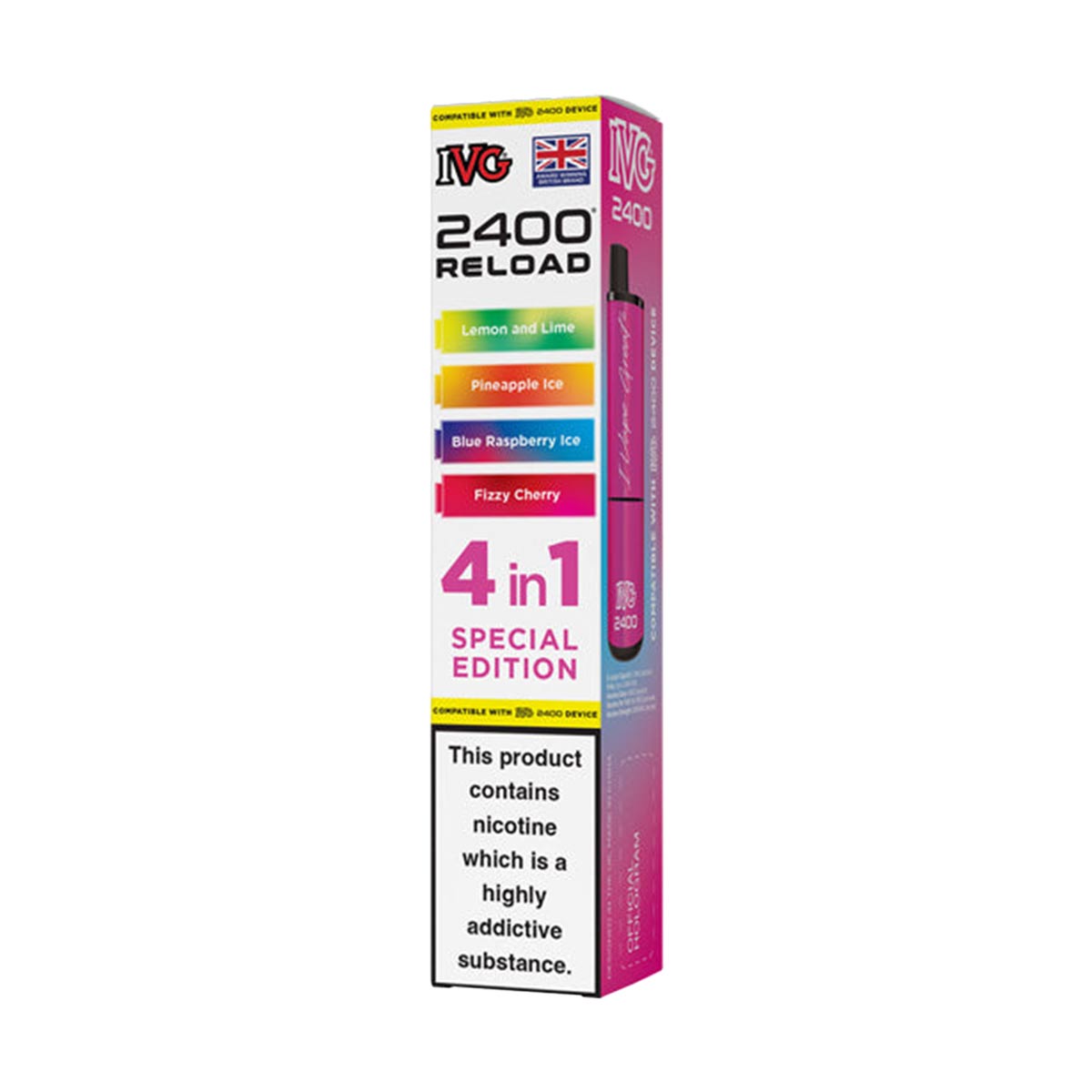 IVG 2400 Reload Pods 4 in 1 Pack