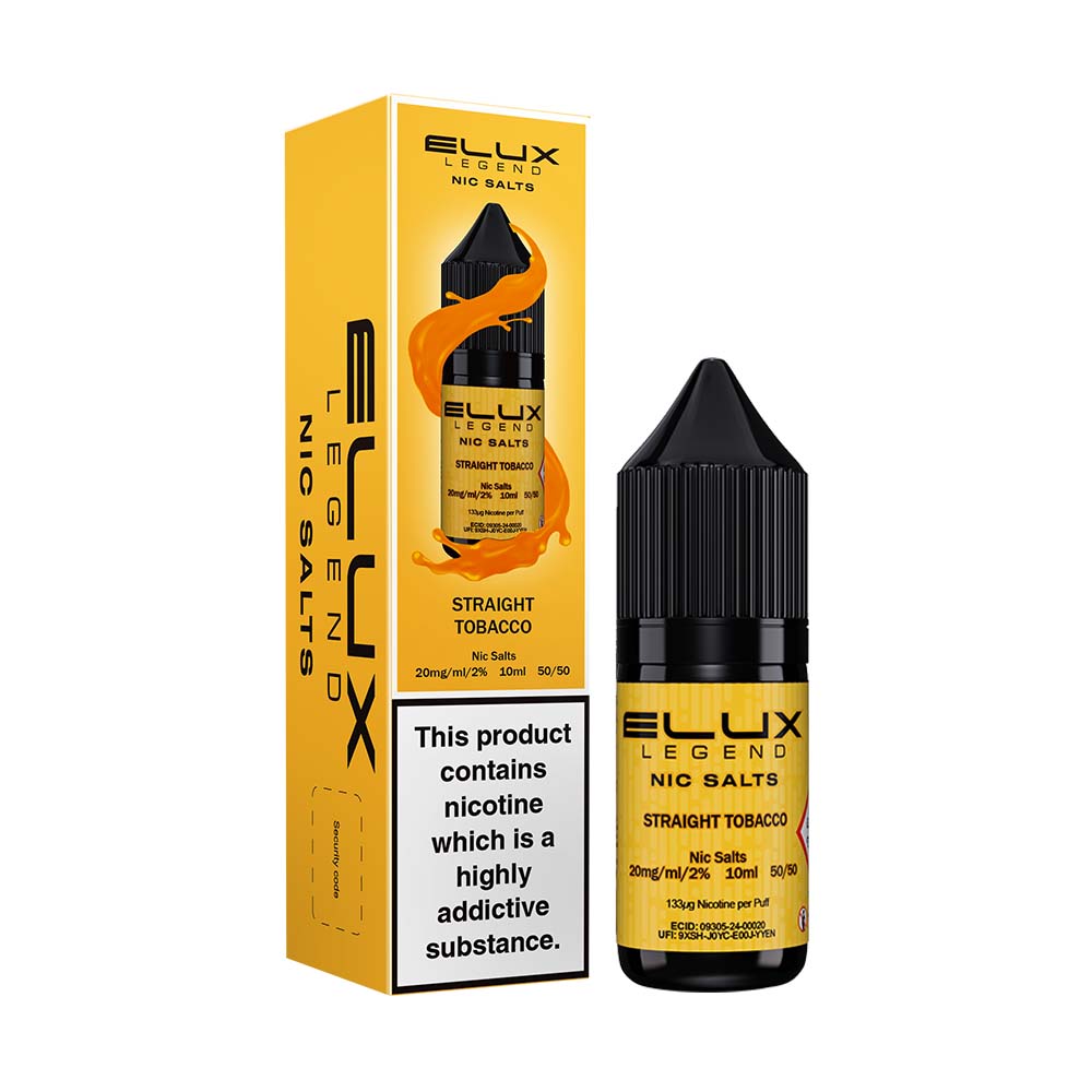 Straight Tobacco Nic Salt E-liquid by Elux Legend | Grey Haze UK Straight Tobacco Nic Salt E-liquid by Elux Legend | Grey Haze UK