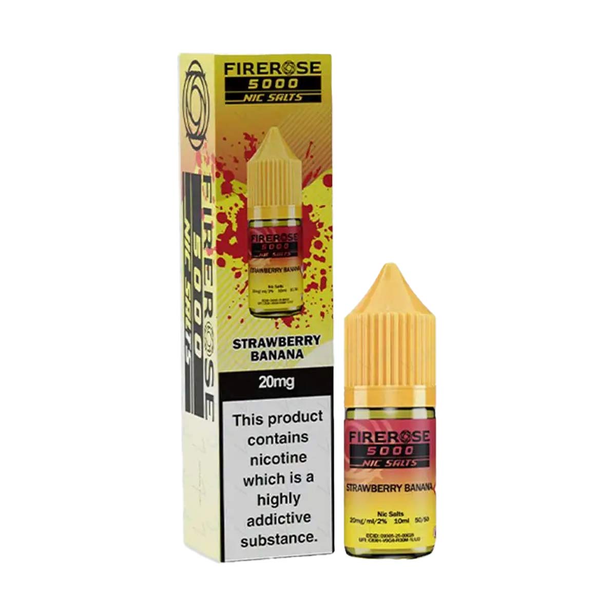 Strawberry Banana Elux Firerose Nic Salt E-liquid