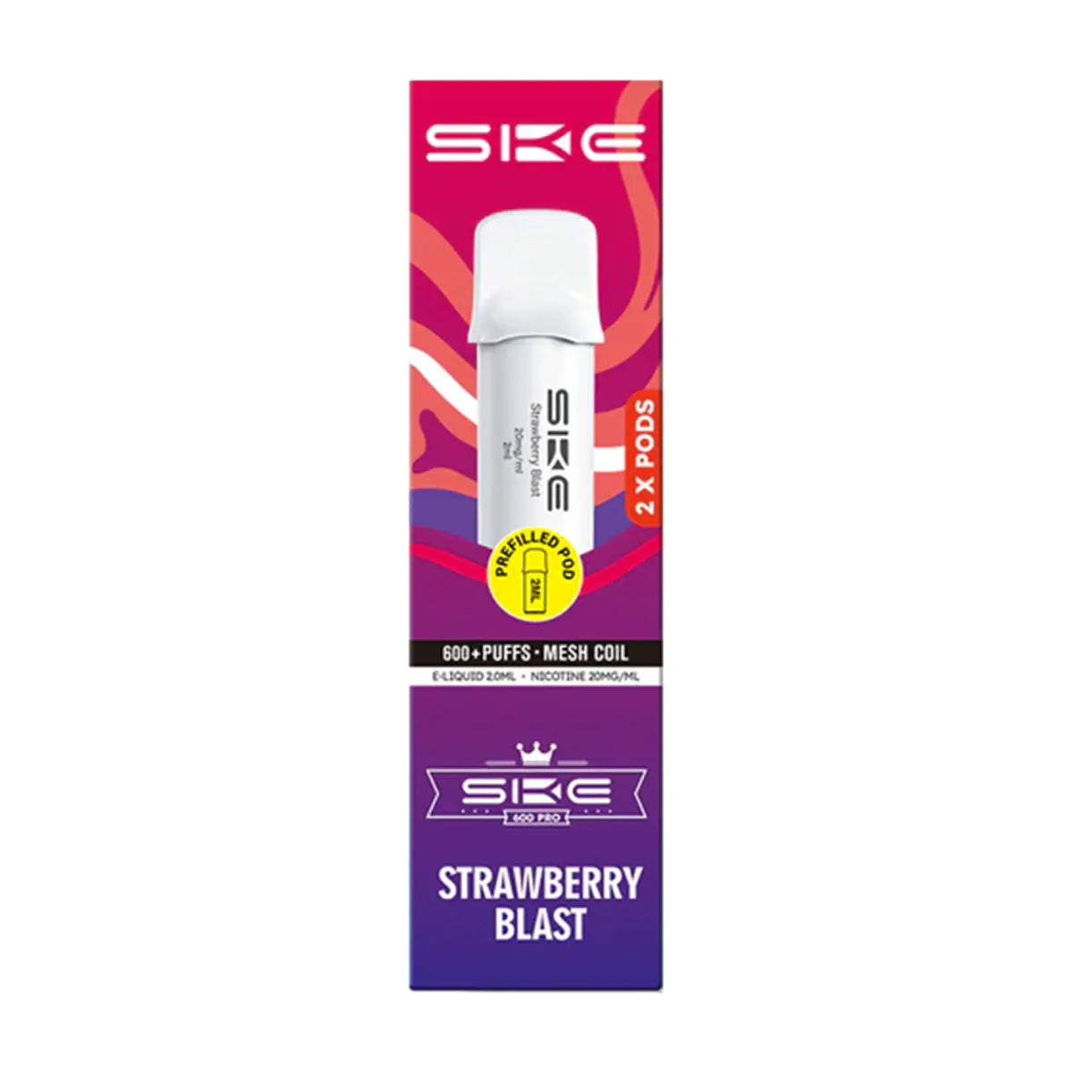 SKE Crystal 600 Pro Prefilled Pods