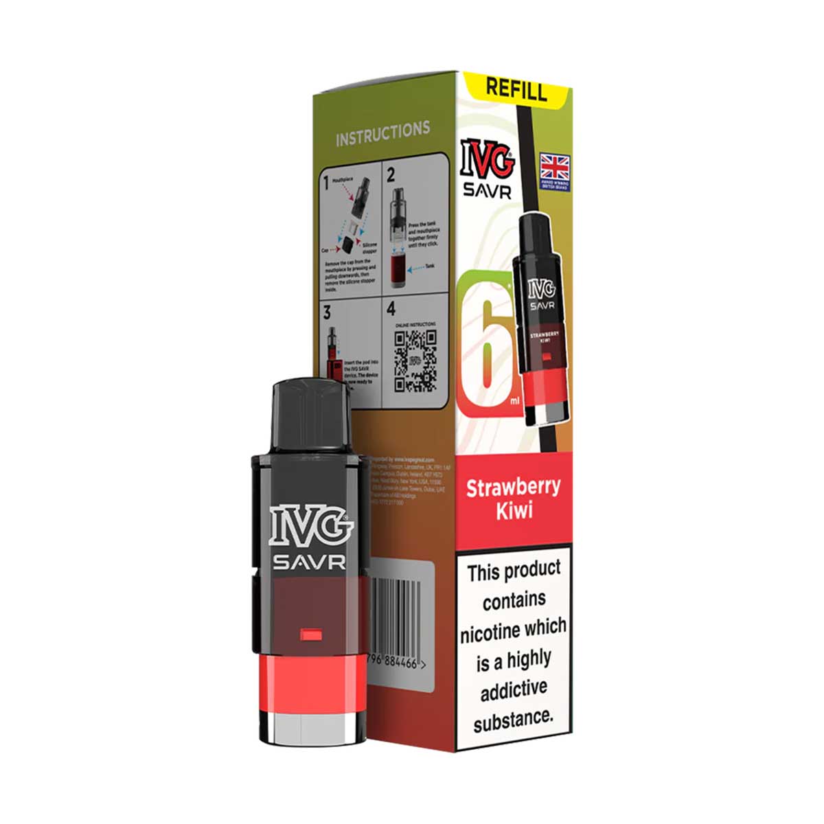 IVG SAVR Prefilled Pods + Refills | 2ml Pod + 4ml Refill | 30 Flavours | Grey Haze UK IVG SAVR Prefilled Pods + Refills | 2ml Pod + 4ml Refill | 30 Flavours | Grey Haze UK
