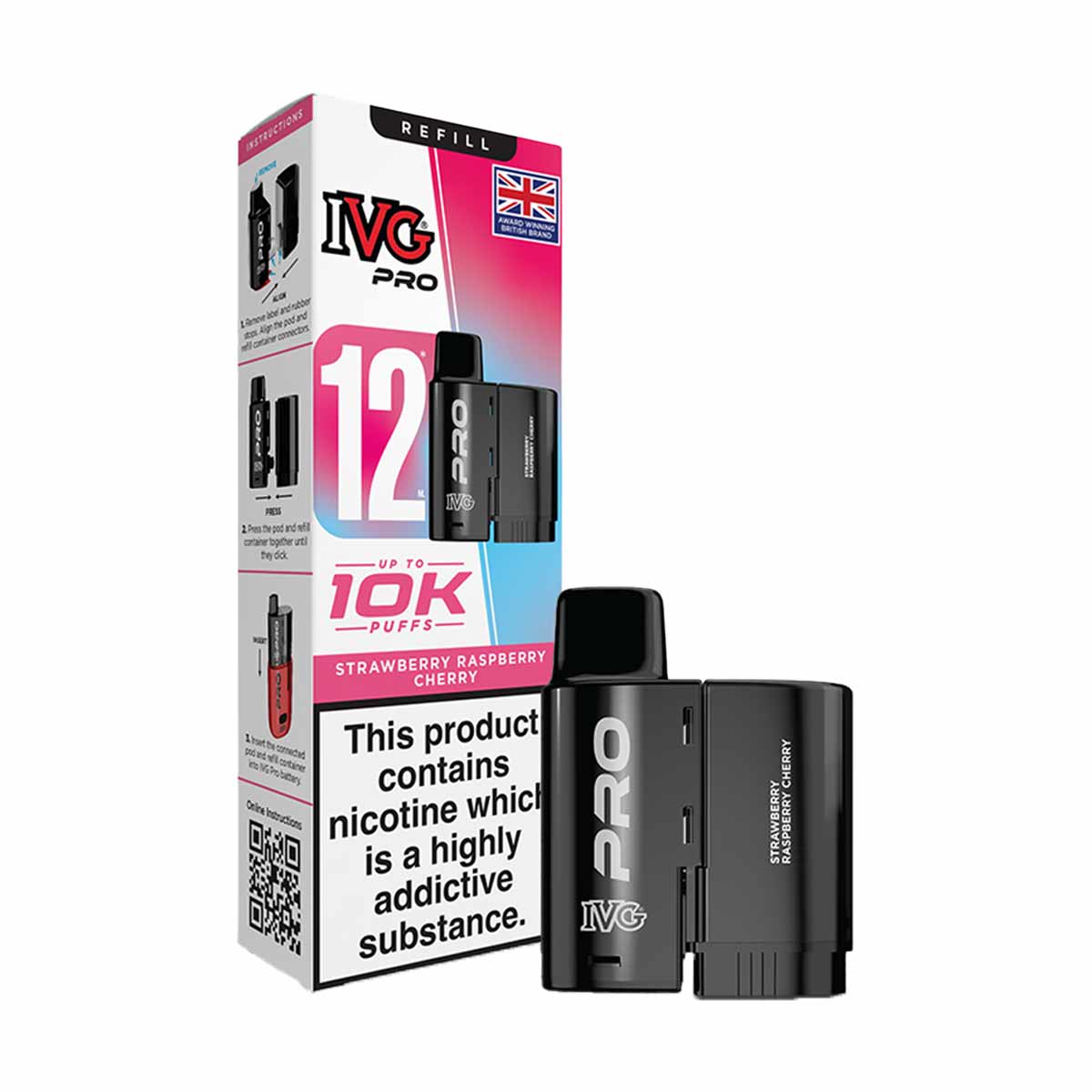 IVG Pro 12 Prefilled Pods + Refill Containers