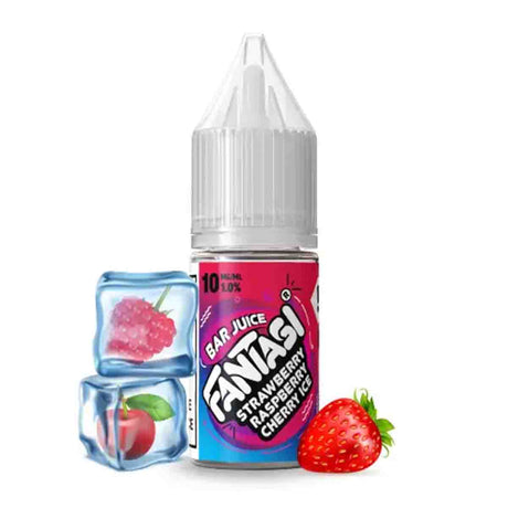 Strawberry Raspberry Cherry Ice Fantasi bar juice nic salts 10ml