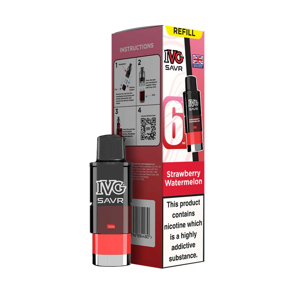 IVG SAVR Prefilled Pod + Refill Container