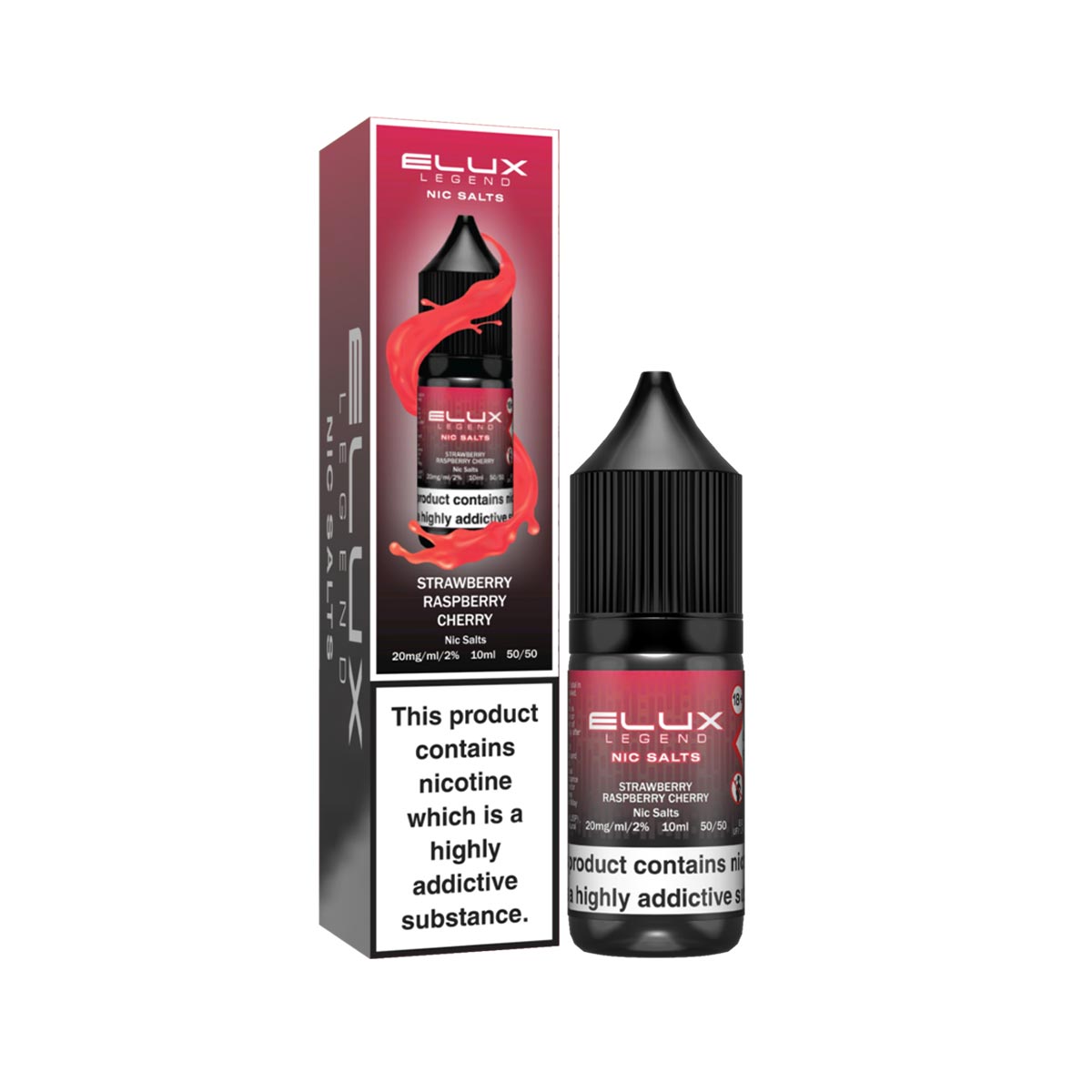 Strawberry Raspberry Cherry  Nic Salt E-liquid by Elux Legend