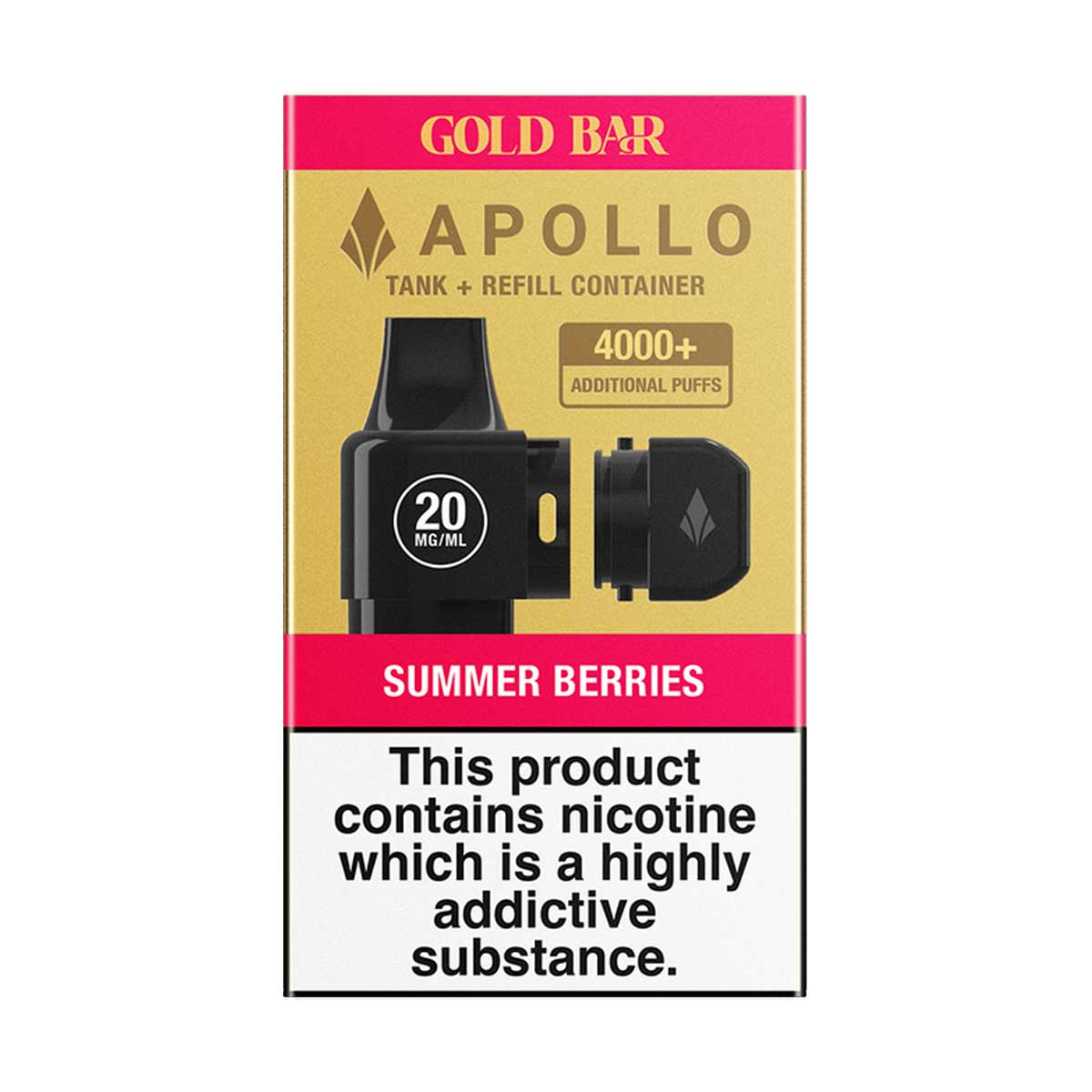 Gold Bar Apollo Prefilled Pods