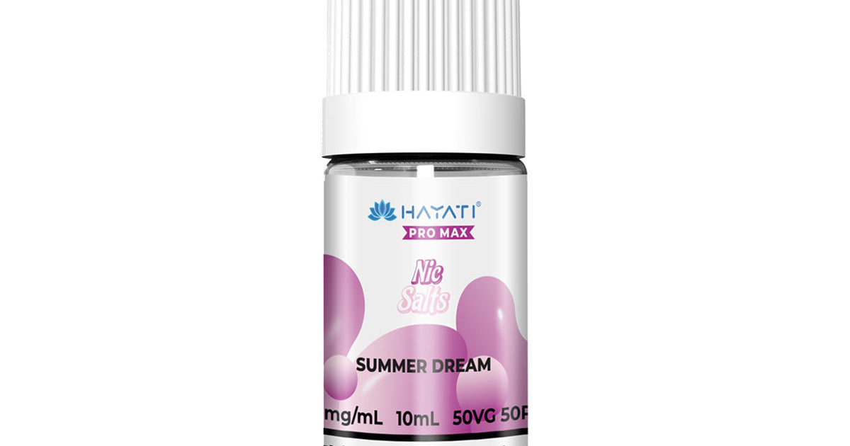 Summer Dream Hayati Pro Max Nic Salt E-Liquid | Grey Haze UK Summer Dream Hayati Pro Max Nic Salt E-Liquid | Grey Haze UK