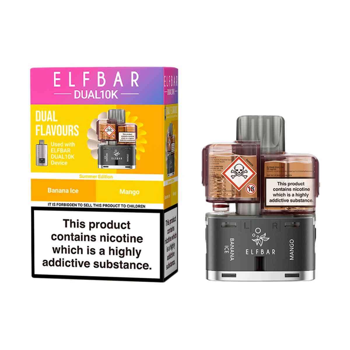 Elf Bar Dual 10k Prefilled Pod Refill Pack