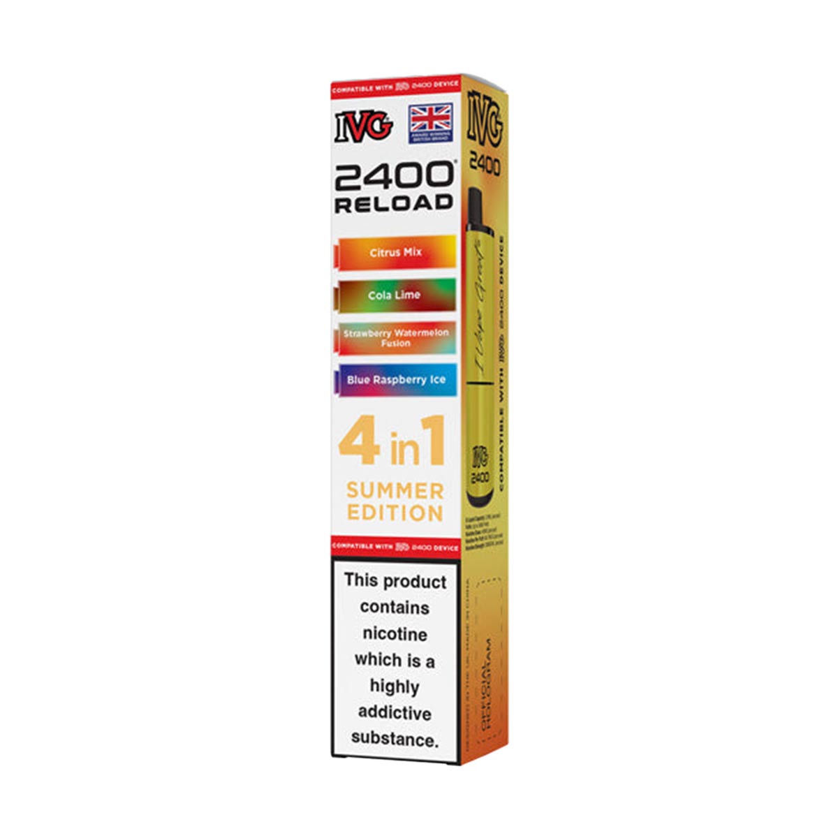 IVG 2400 Reload Pods 4 in 1 Pack