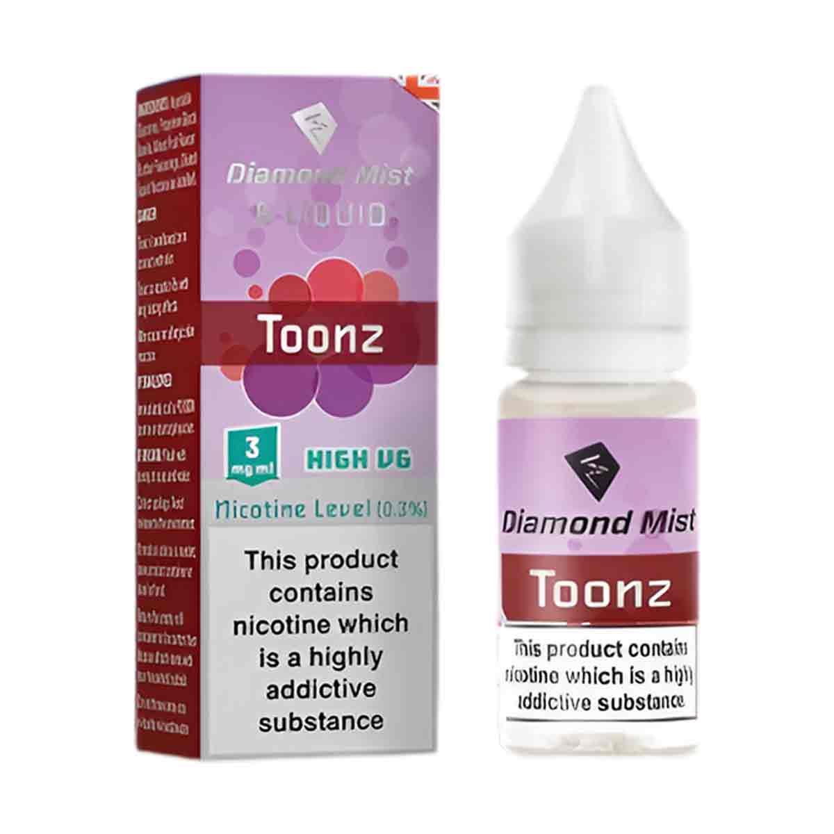 Toonz Diamond Mist 50/50 Nic Salt E-Liquid