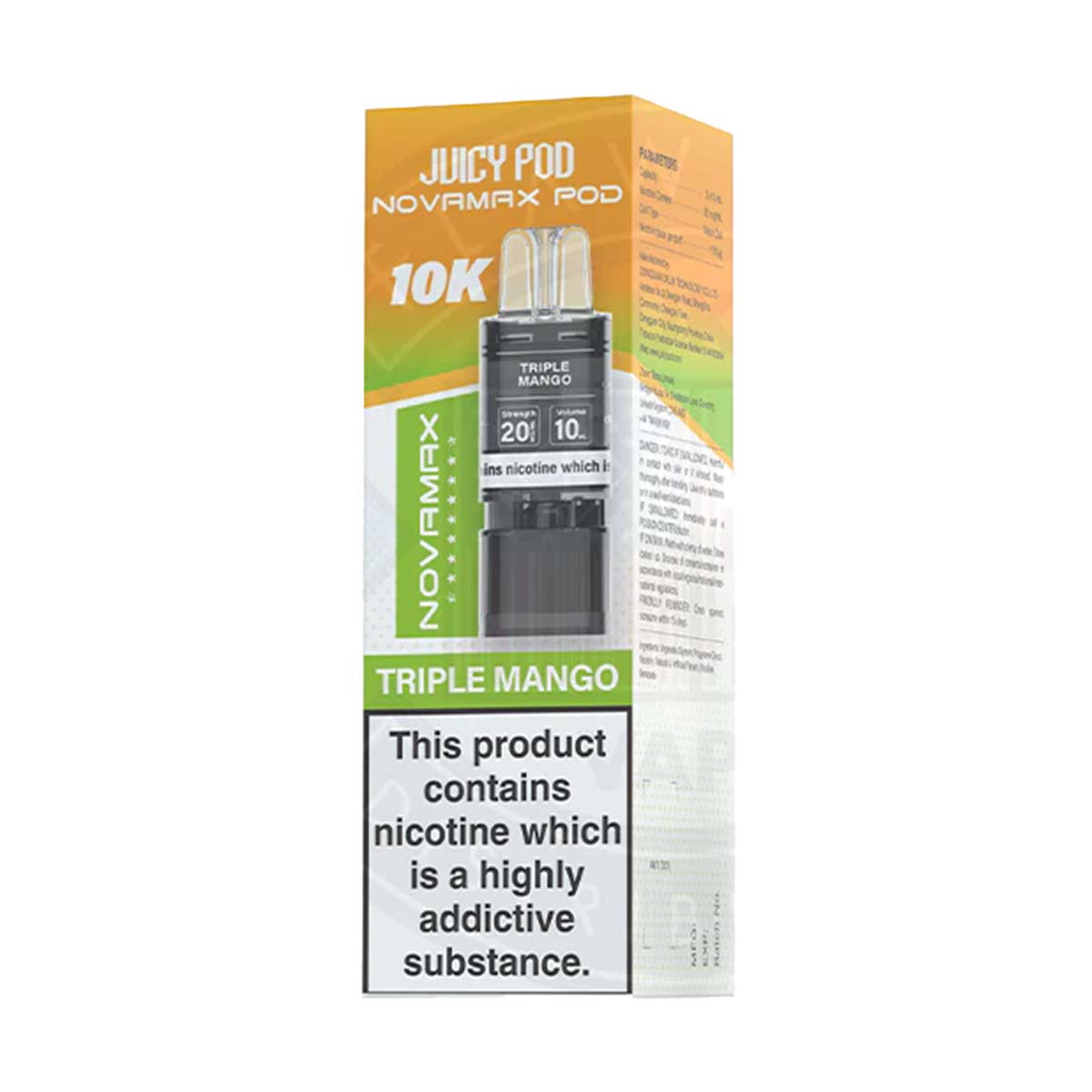 Juicy Pod NOVAMAX 10K Prefilled Pods