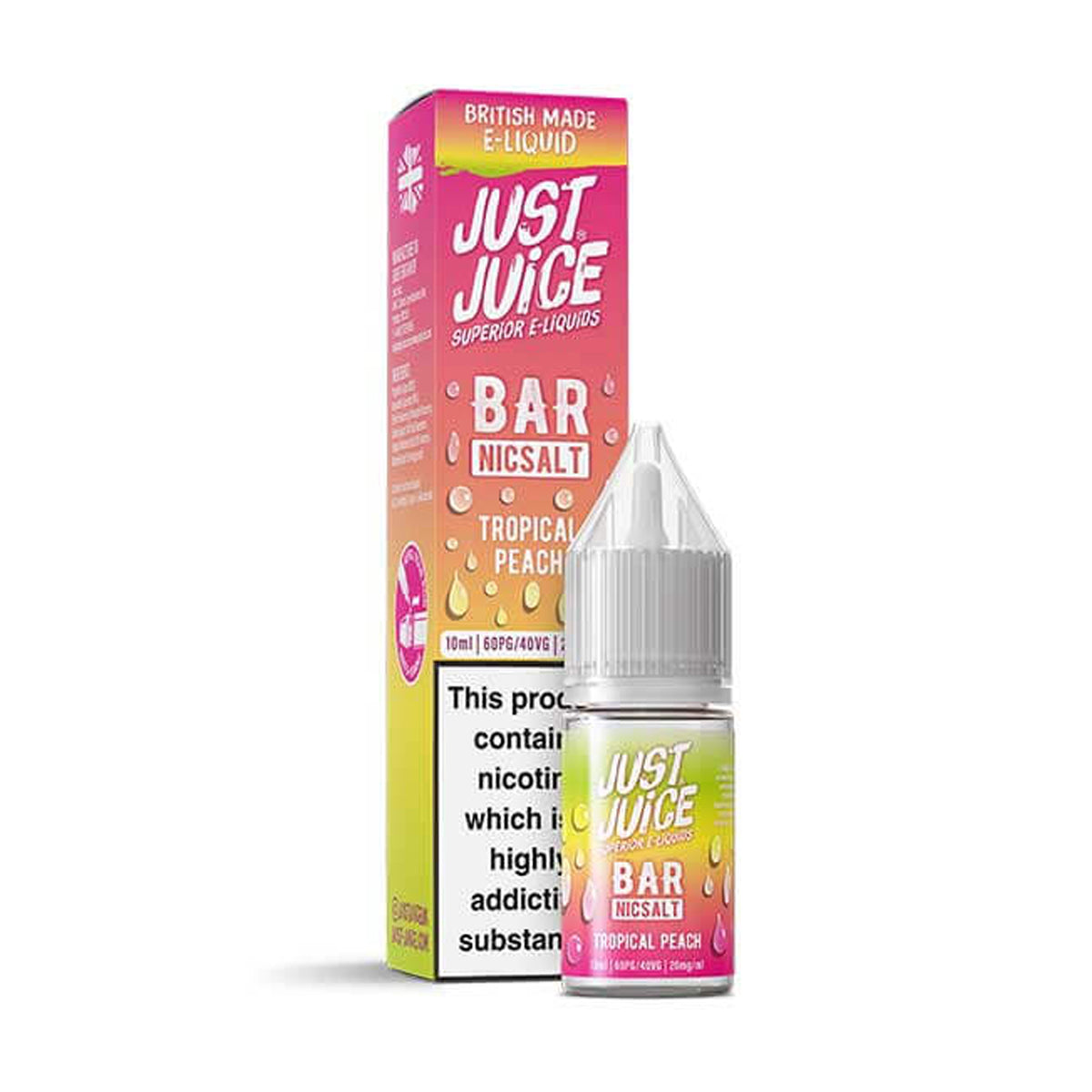 Tropical Peach Just Juice Bar Nic Salt E-liquid