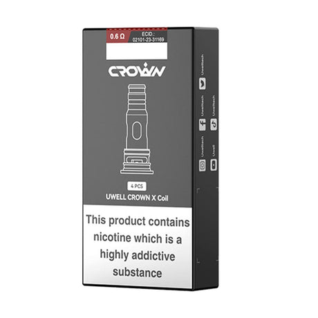 uwell Crown x Replacement vape coils 4 pack 0.6 ohm