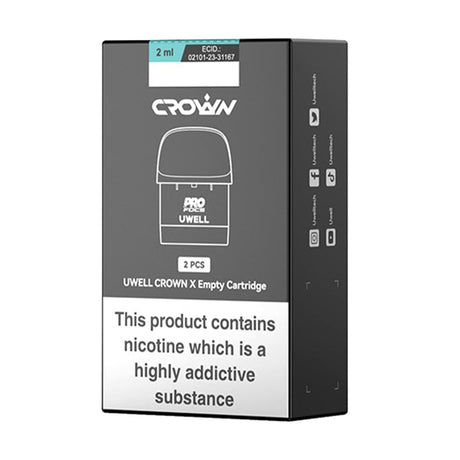 uwell crown x Replacement Empty Pods 2 Pack Standard 