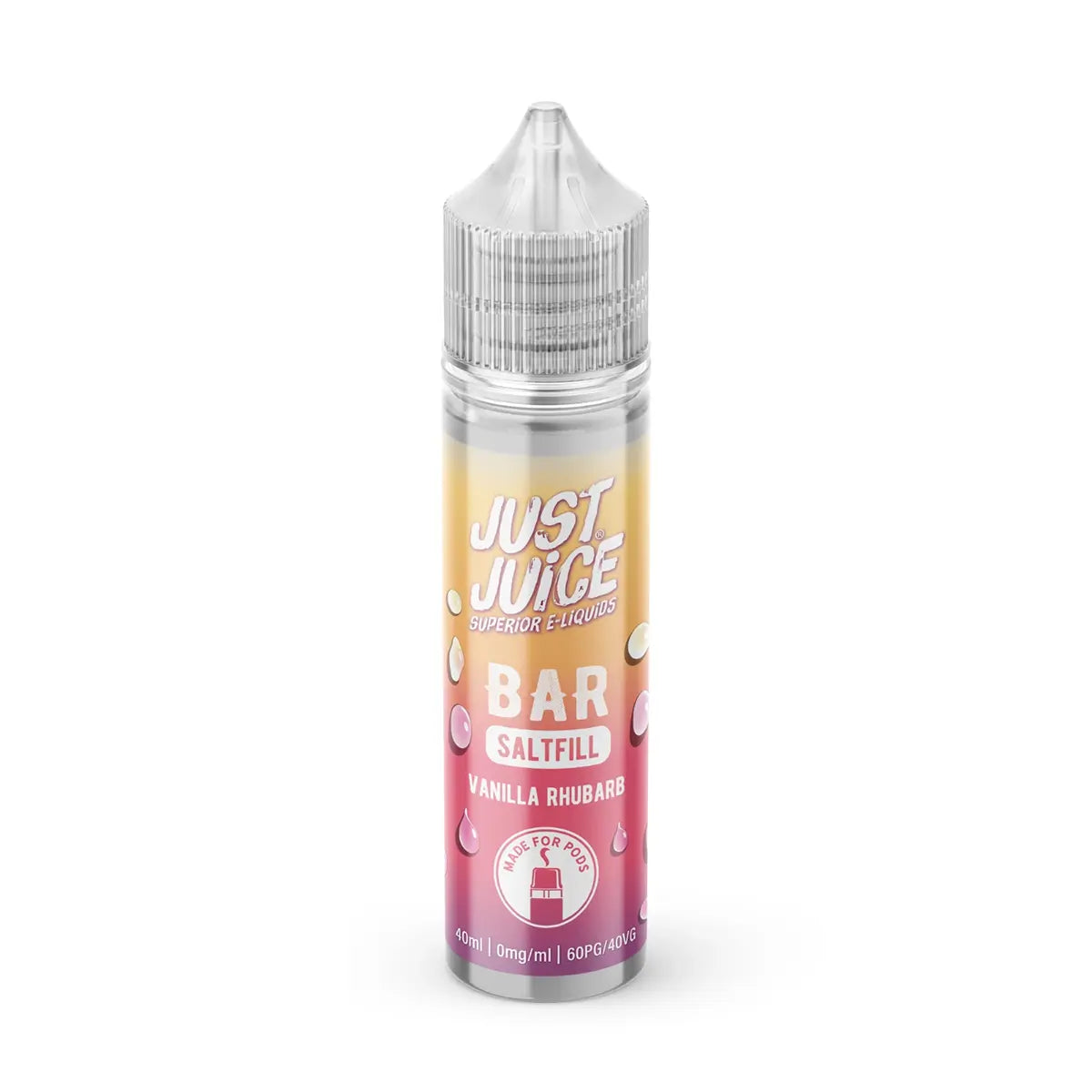 Vanilla Rhubarb Just Juice Bar Saltfill Shortfill E-liquid 40ml