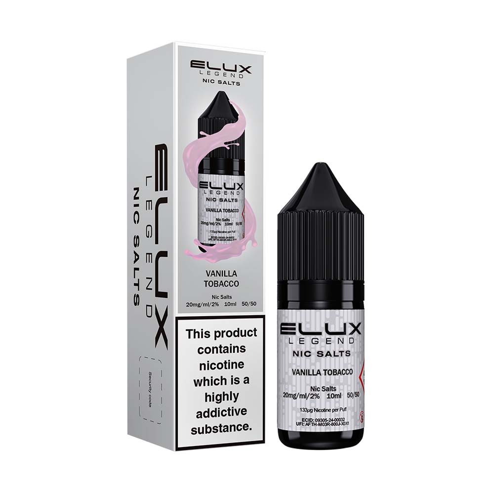 Vanilla Tobacco Nic Salt E-liquid by Elux Legend