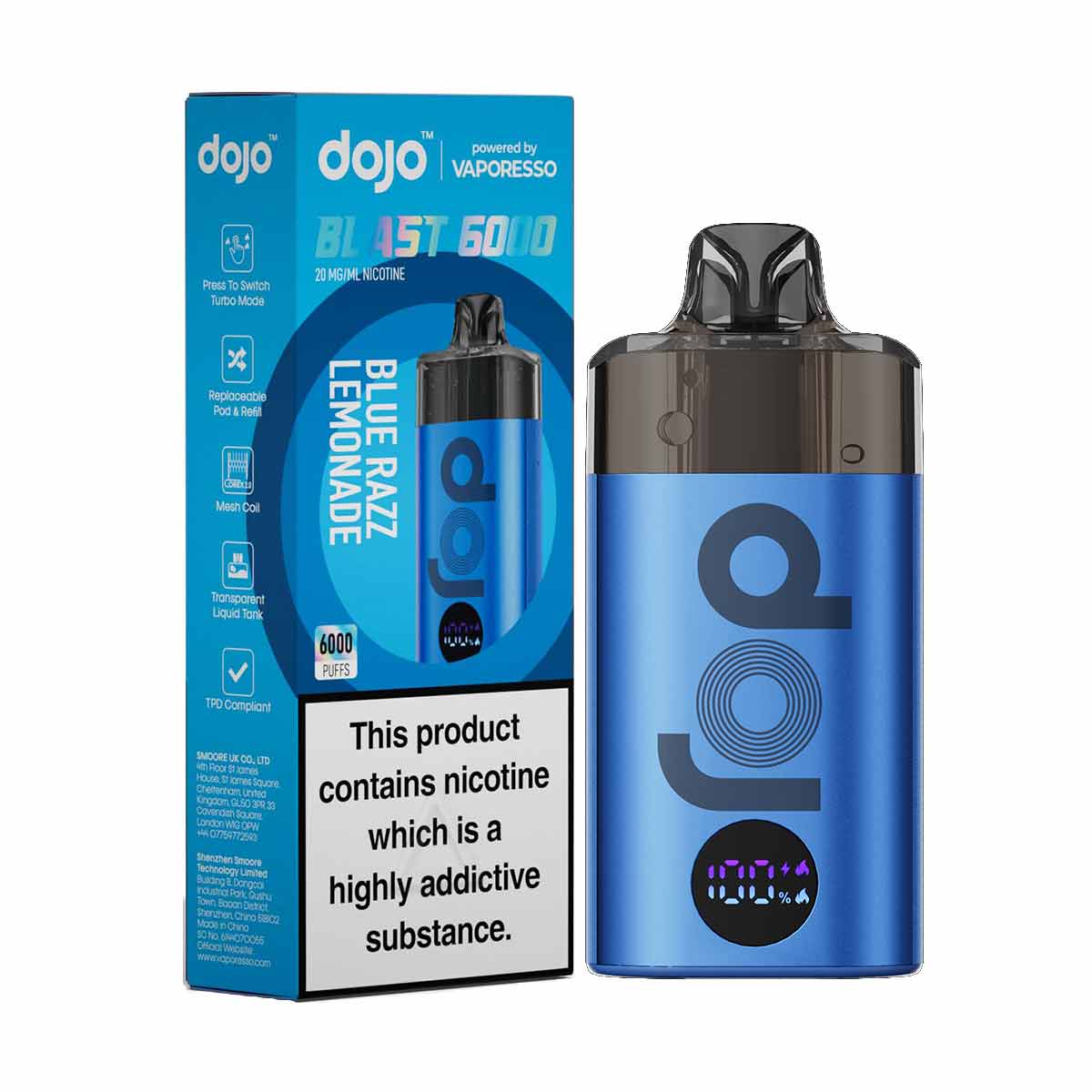 Vaporesso Dojo Blast 6000 Prefilled Pod Kit | Only 9.95 | Grey Haze UK Vaporesso Dojo Blast 6000 Prefilled Pod Kit | Only 9.95 | Grey Haze UK