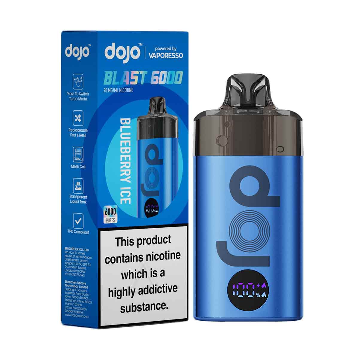 Vaporesso Dojo Blast 6000 Prefilled Pod Kit | Only £9.95