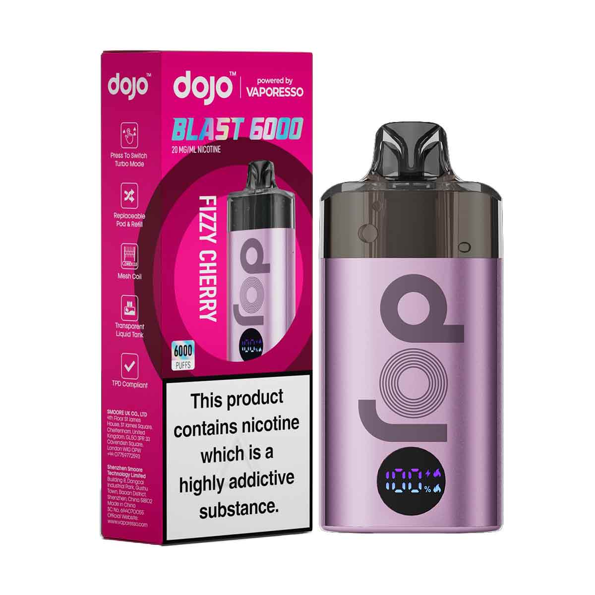 Vaporesso Dojo Blast 6000 Prefilled Pod Kit | Only 9.95 | Grey Haze UK Vaporesso Dojo Blast 6000 Prefilled Pod Kit | Only 9.95 | Grey Haze UK