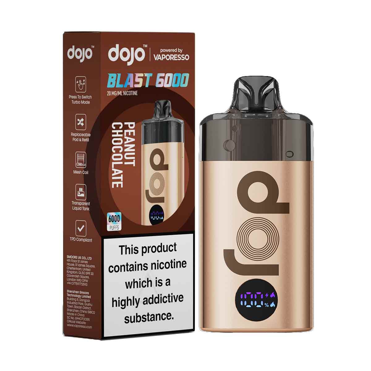 Vaporesso Dojo Blast 6000 Prefilled Pod Kit | Only 9.95 | Grey Haze UK Vaporesso Dojo Blast 6000 Prefilled Pod Kit | Only 9.95 | Grey Haze UK