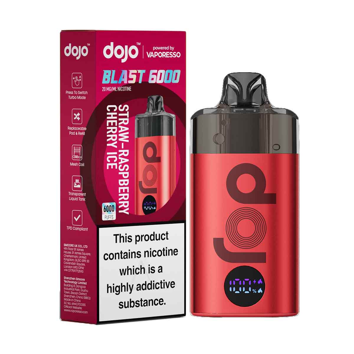 Vaporesso Dojo Blast 6000 Prefilled Pod Kit | Only 9.95 | Grey Haze UK Vaporesso Dojo Blast 6000 Prefilled Pod Kit | Only 9.95 | Grey Haze UK