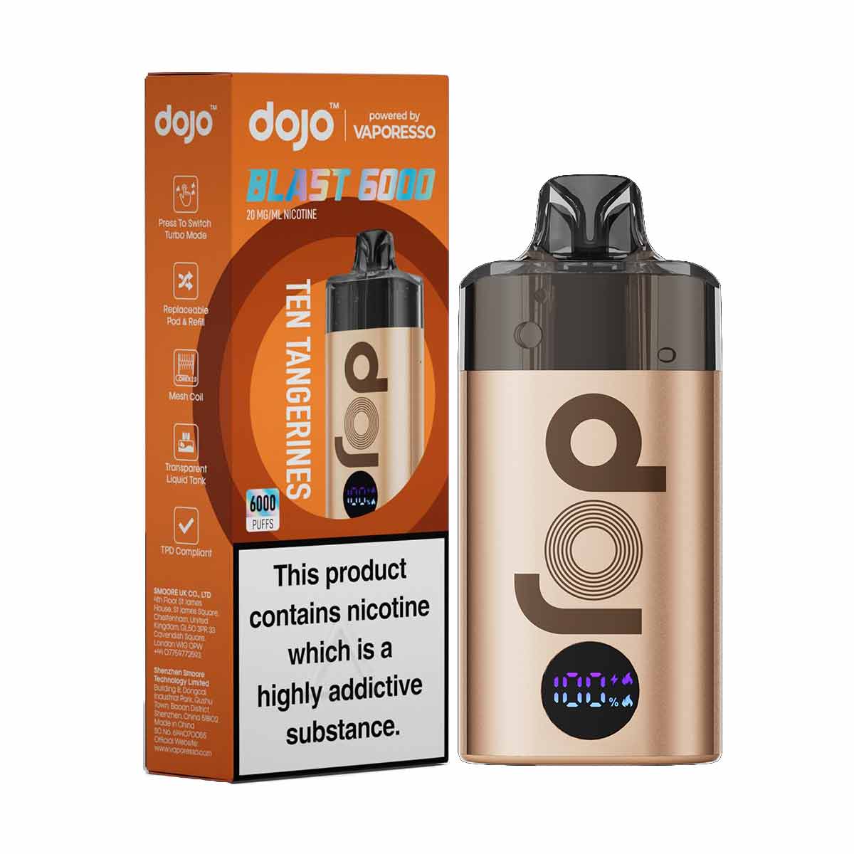 Vaporesso Dojo Blast 6000 Prefilled Pod Kit | Only 9.95 | Grey Haze UK Vaporesso Dojo Blast 6000 Prefilled Pod Kit | Only 9.95 | Grey Haze UK