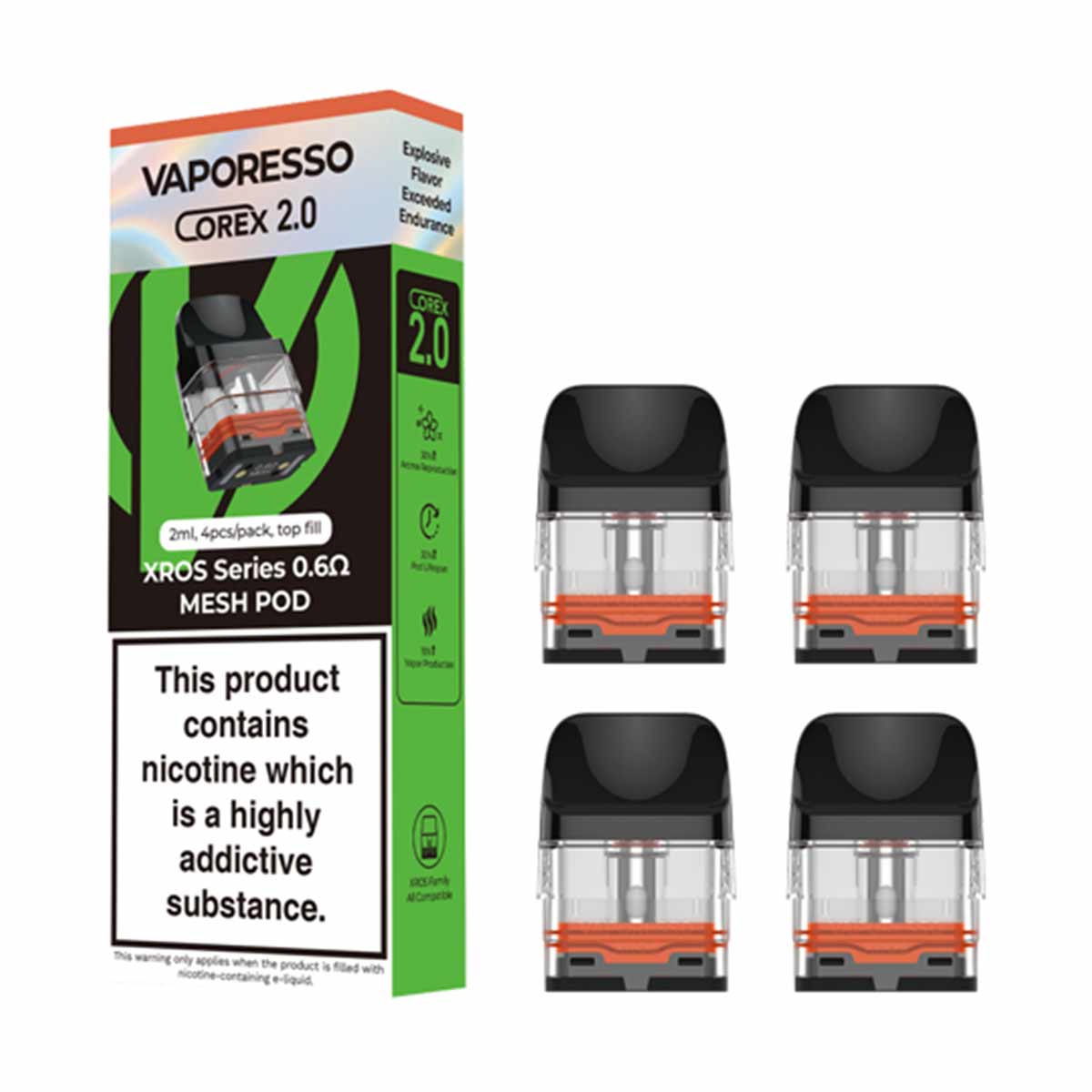 Vaporesso Xros Pods (4 Pack) Replacement Pods UK | Grey Haze UK Vaporesso Xros Pods (4 Pack) Replacement Pods UK | Grey Haze UK