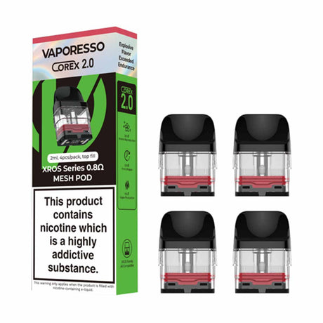 vaporesso XROS Replacement Pod Mesh vape coils Corex 2 0.8ohm Pack 4 