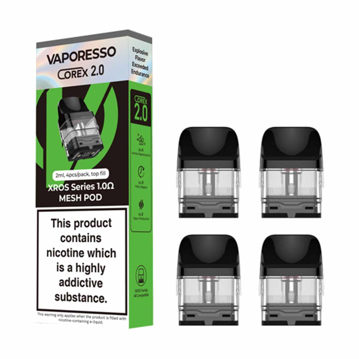 Vaporesso Xros Pods (4 Pack) Replacement Pods UK | Grey Haze UK Vaporesso Xros Pods (4 Pack) Replacement Pods UK | Grey Haze UK