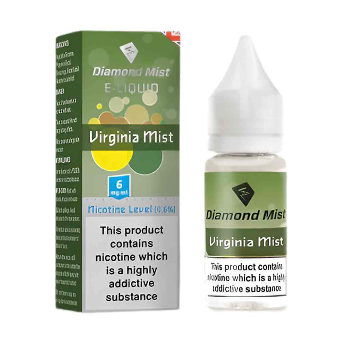 Virginia Mist Tobacco Diamond Mist 50/50 Nic Salt E-Liquid