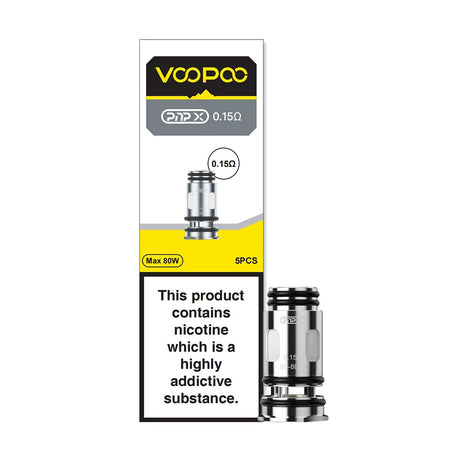 vooPoo PnP X Replacement vape coils 5 Pack 0.15Ohm DTL Mesh vape coils