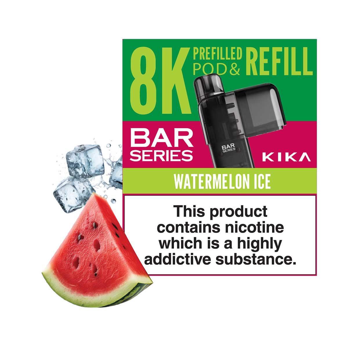 Bar Series Kika 8K Prefilled Pods