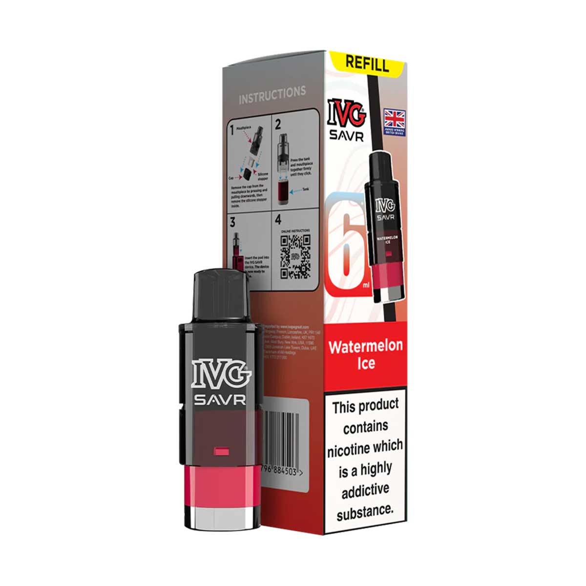 IVG SAVR Prefilled Pod + Refill Container